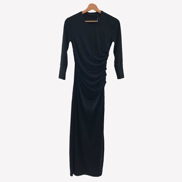 HELMUT LANG Twist Dress Black XS - Picture 2 of 10